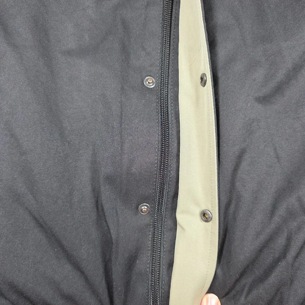 Ashworth Jacket‎ Mens Size L Black Bomber Full Zip Snap Weather Performance